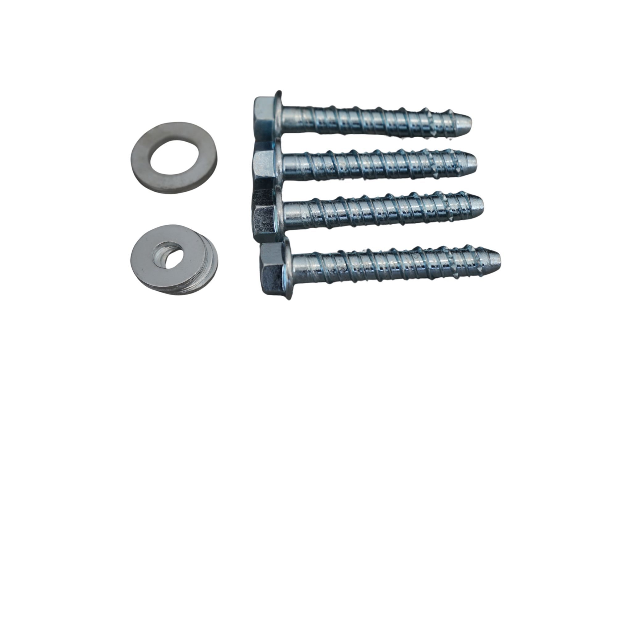 4 stk. Beton Skrue inkl skive - M12 x 80 mm