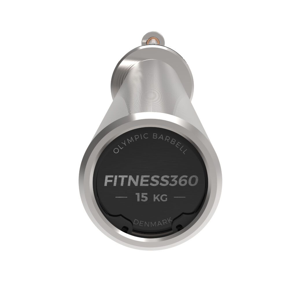 Vægtstang - 15 kg - sølv
