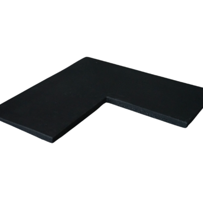 Hjørne rampe til gummiflise 20 mm - Skjulte samlinger