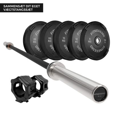 Vægtstangssæt: 15 kg stang + Apex skiver