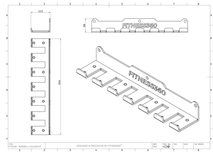 Fitness360 Barbell Holder 6