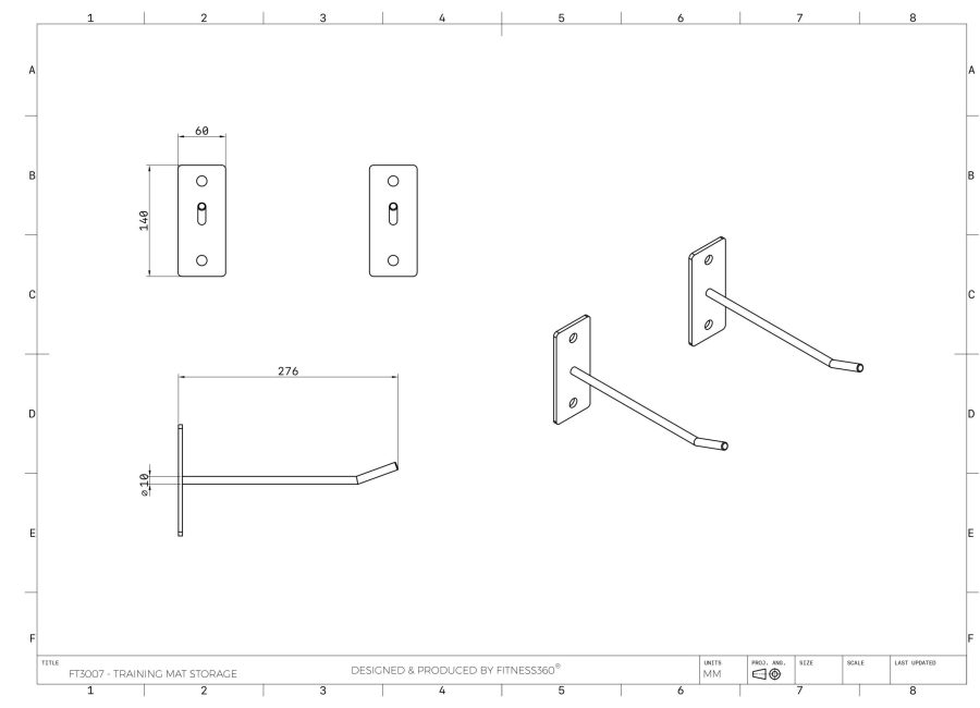 Fitness360 Training Mat Storage