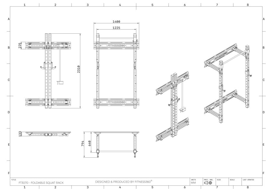 Fitness360 Foldable Squat Rack