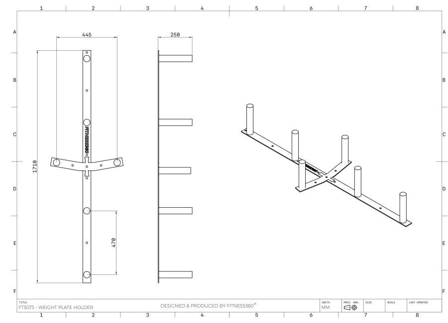Fitness360 Weight Plate Holder
