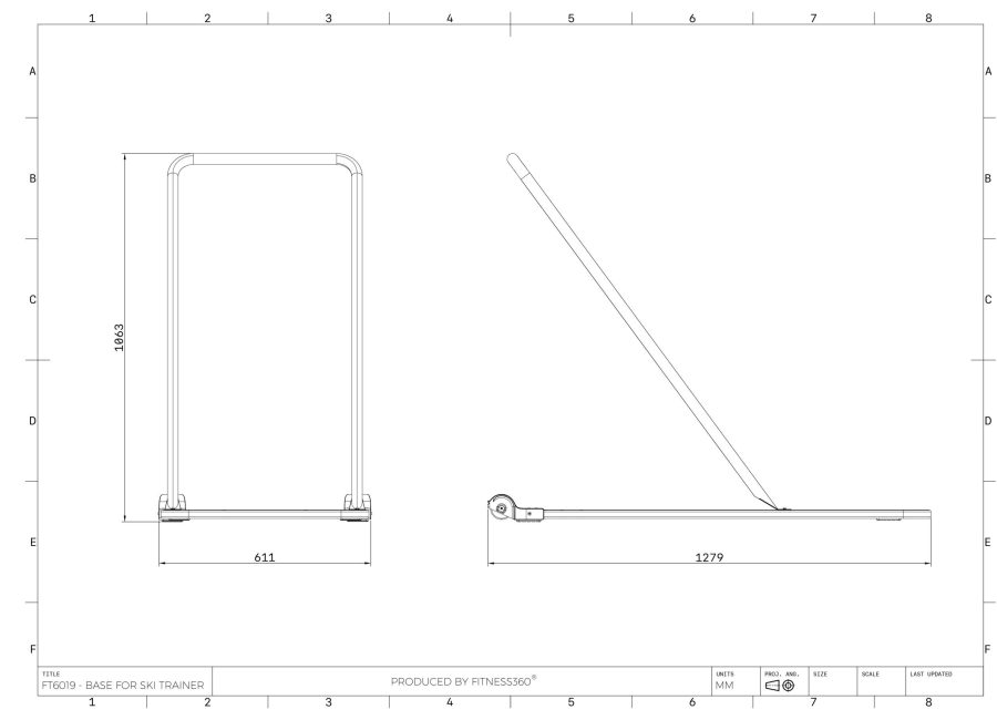 Fitness360 Skimaskine stander