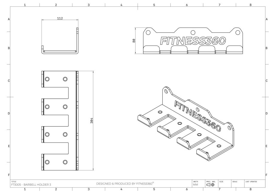 Fitness360 Barbell Holder 3